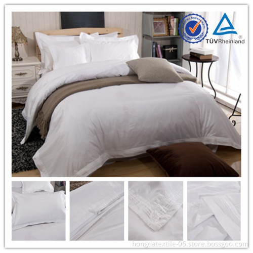 customized size 100% cotton bedding set with embroidery